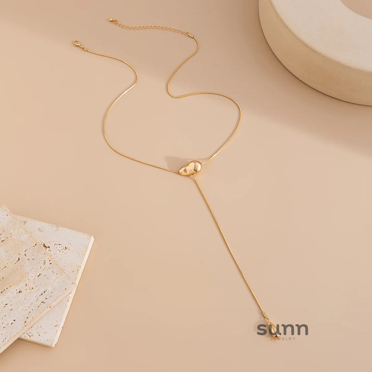 Khali Waterdrop Snake Chain Necklace
