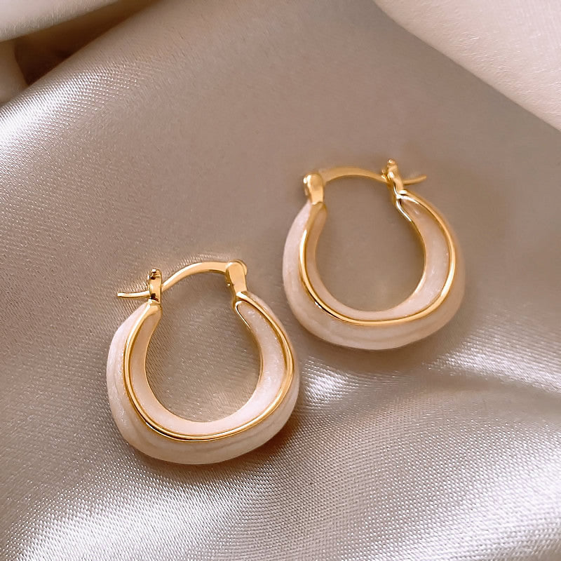 Khaliah Glazed Drop Earrings [197MJ14R]