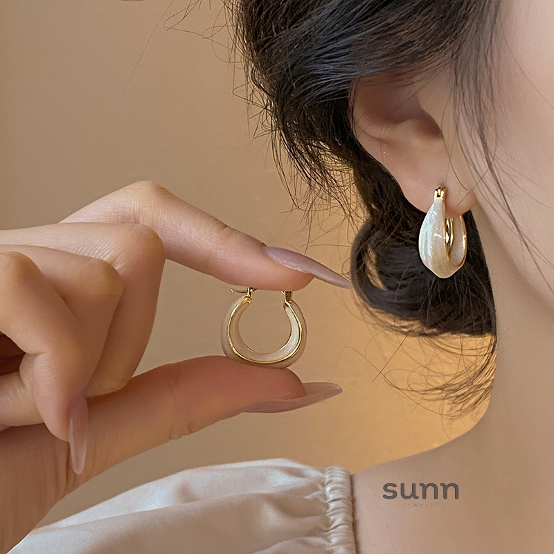 Khaliah Glazed Drop Earrings [197MJ14R]