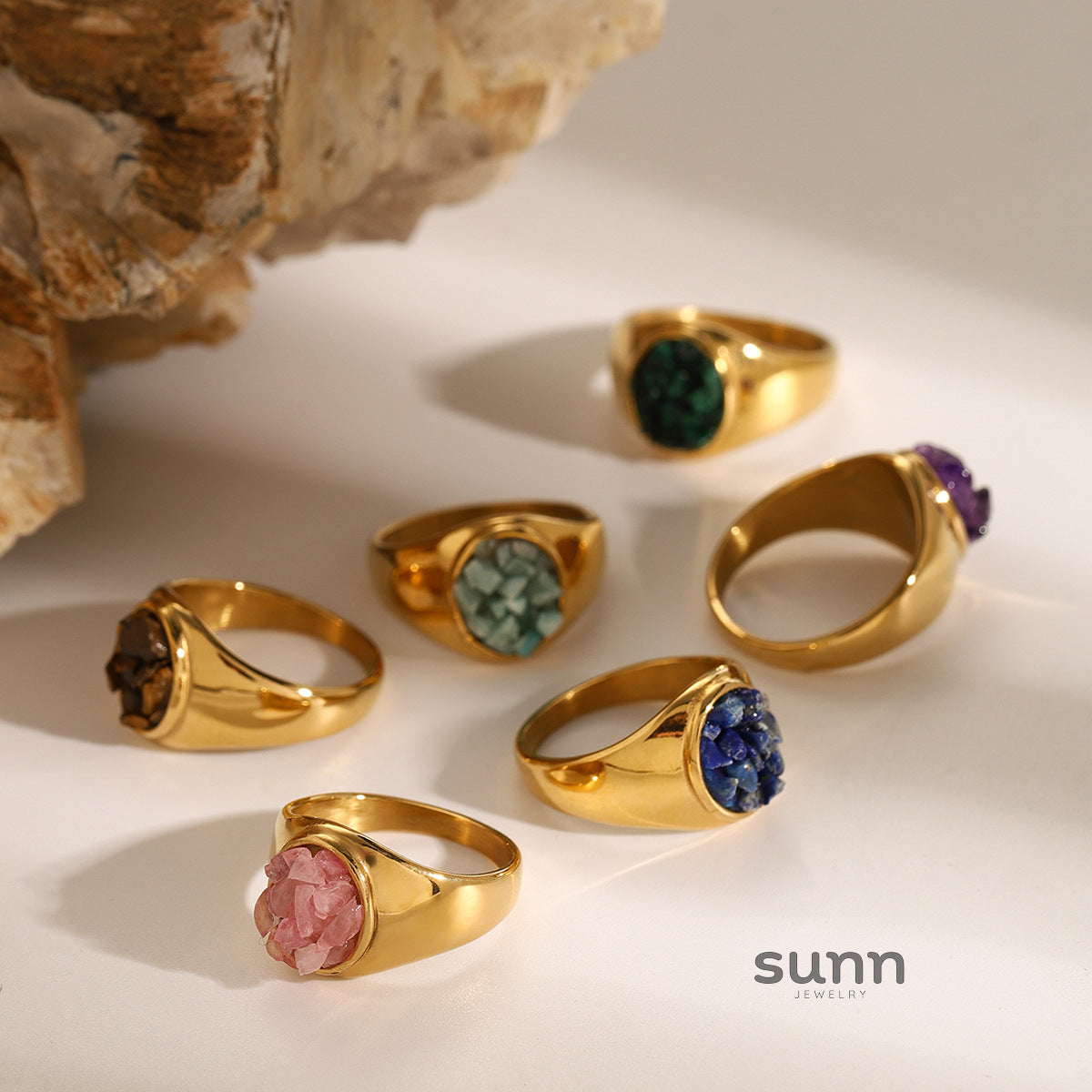 Khaliya Chunky Natural Ring [ASW9L051]