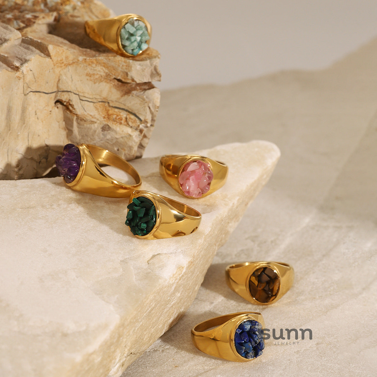 Khaliya Chunky Natural Ring [0SGQ068R]