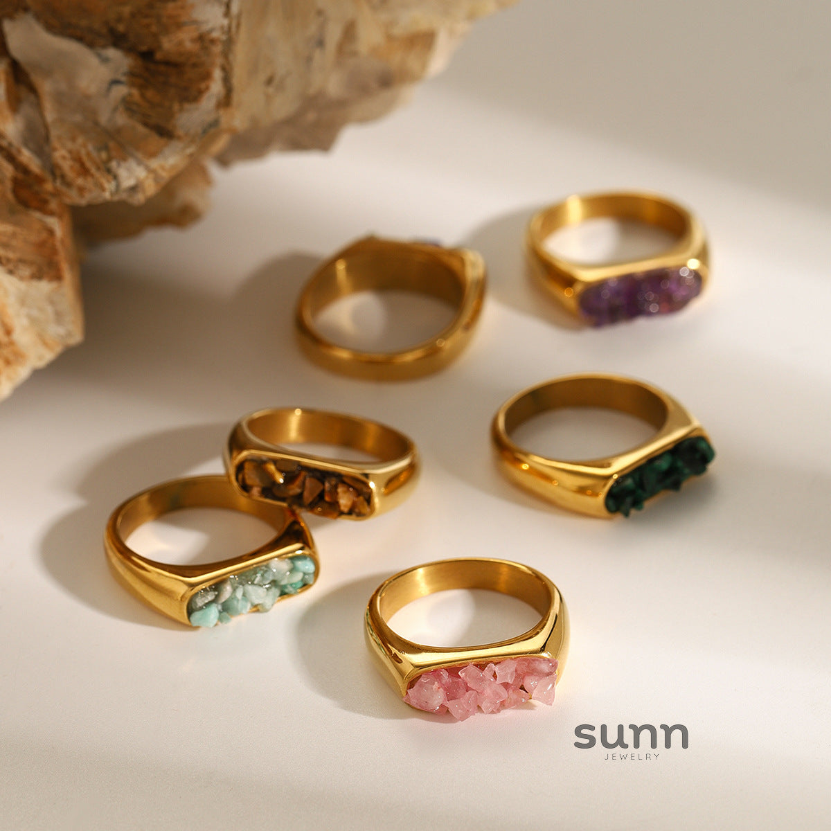 Khaliya Chunky Natural Ring [L3Q9OHUH]