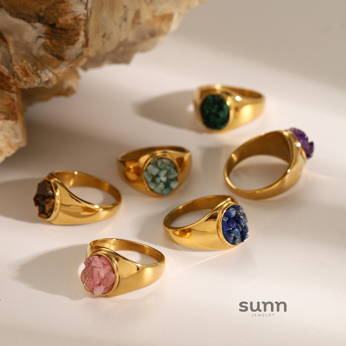 Khaliya Chunky Natural Ring [ZA8X1FJP]