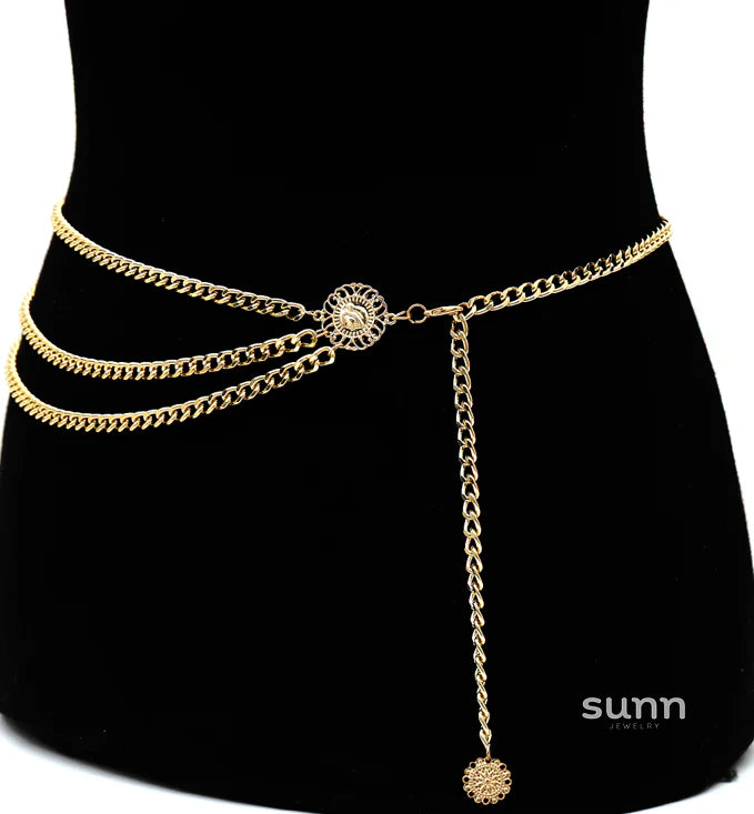 Khaliya Layered Tassel Body Chain