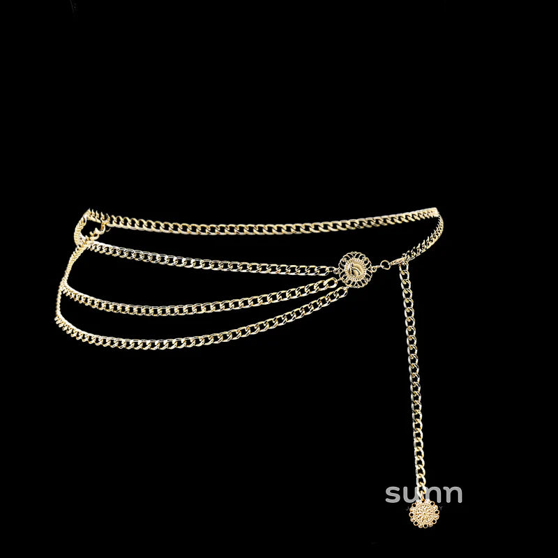 Khaliya Layered Tassel Body Chain