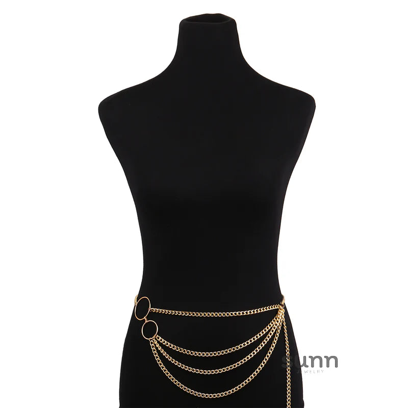 Khaliya Layered Tassel Body Chain