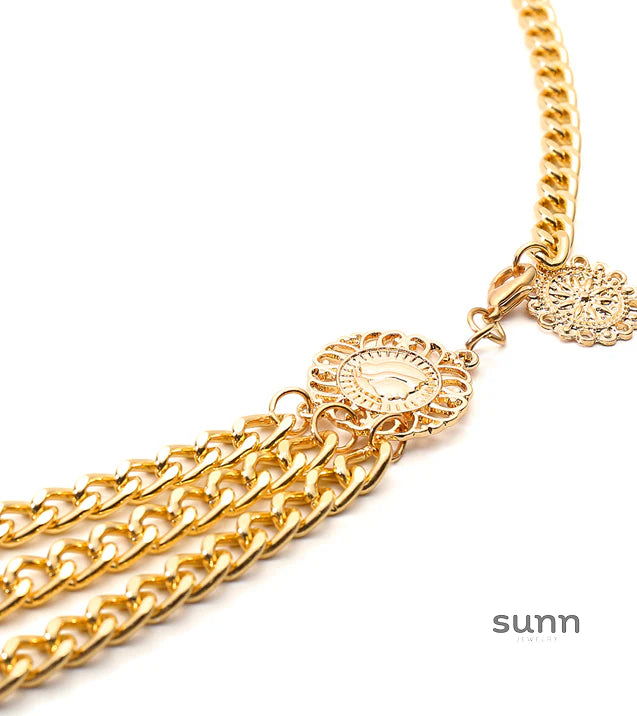Khaliya Layered Tassel Body Chain