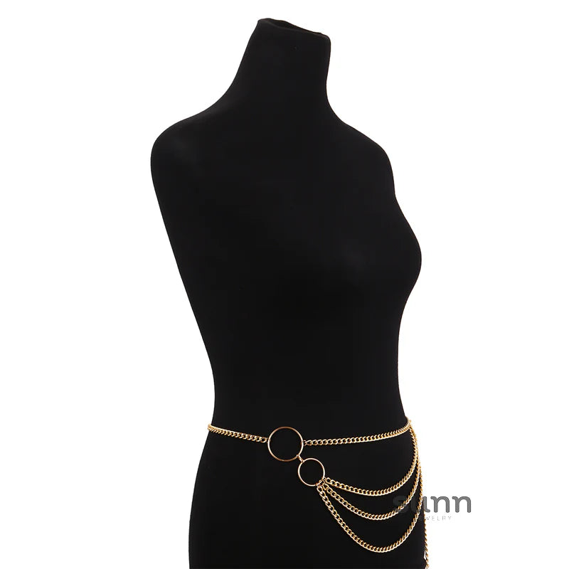 Khaliya Layered Tassel Body Chain