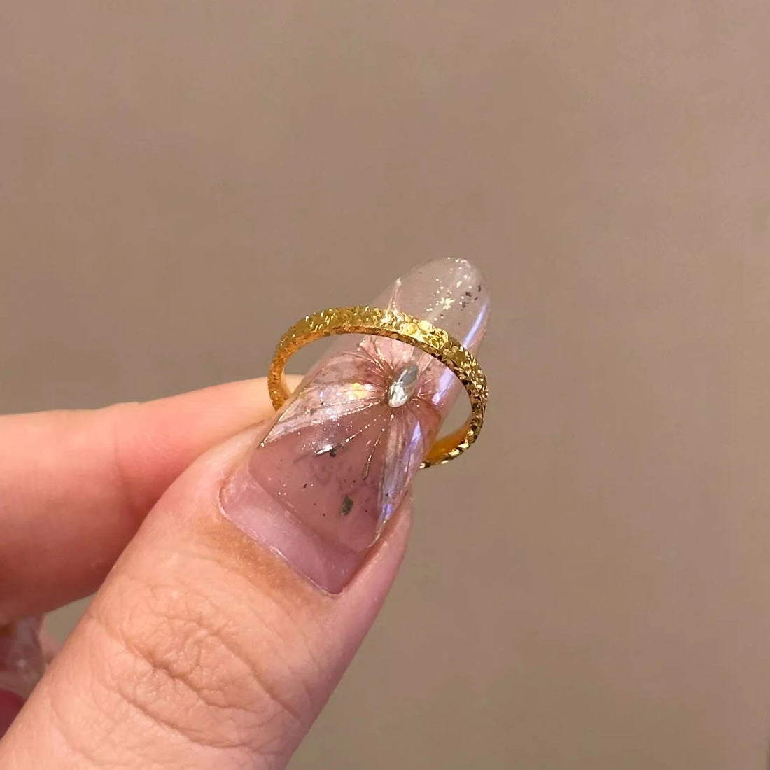 Khaliyah Luxe Faceted Gold Ring