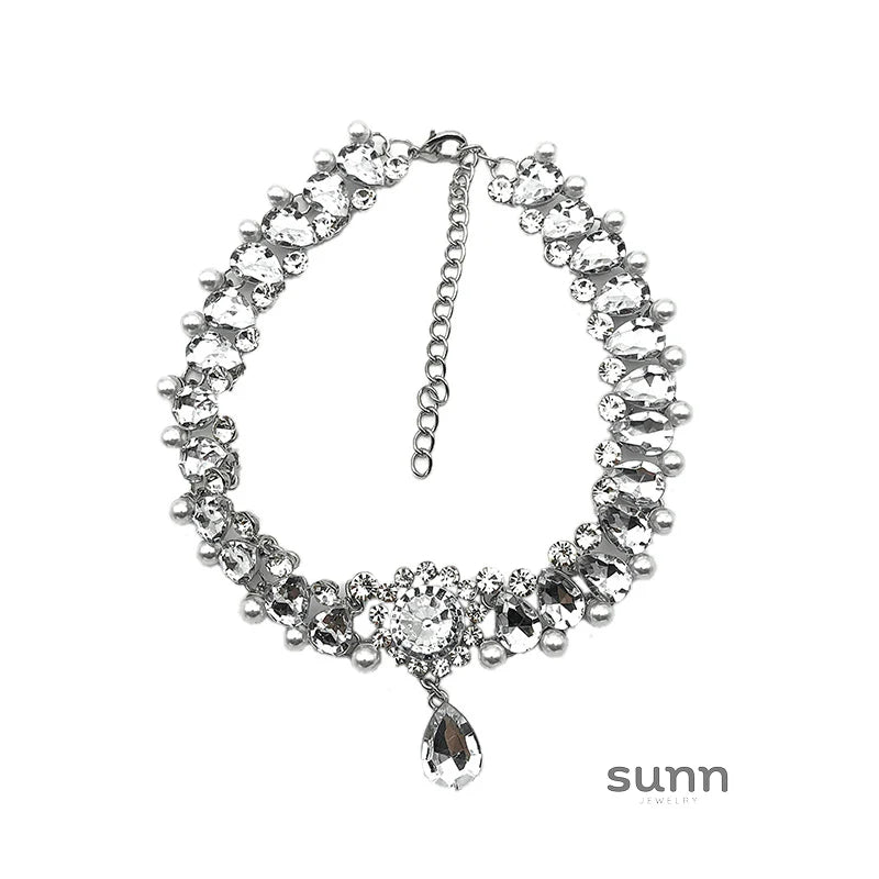 Khloe Embellished Pearl Choker
