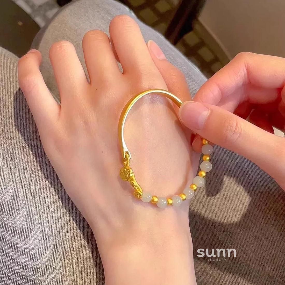 Khloey Fortune Ruyi Lock Bracelet