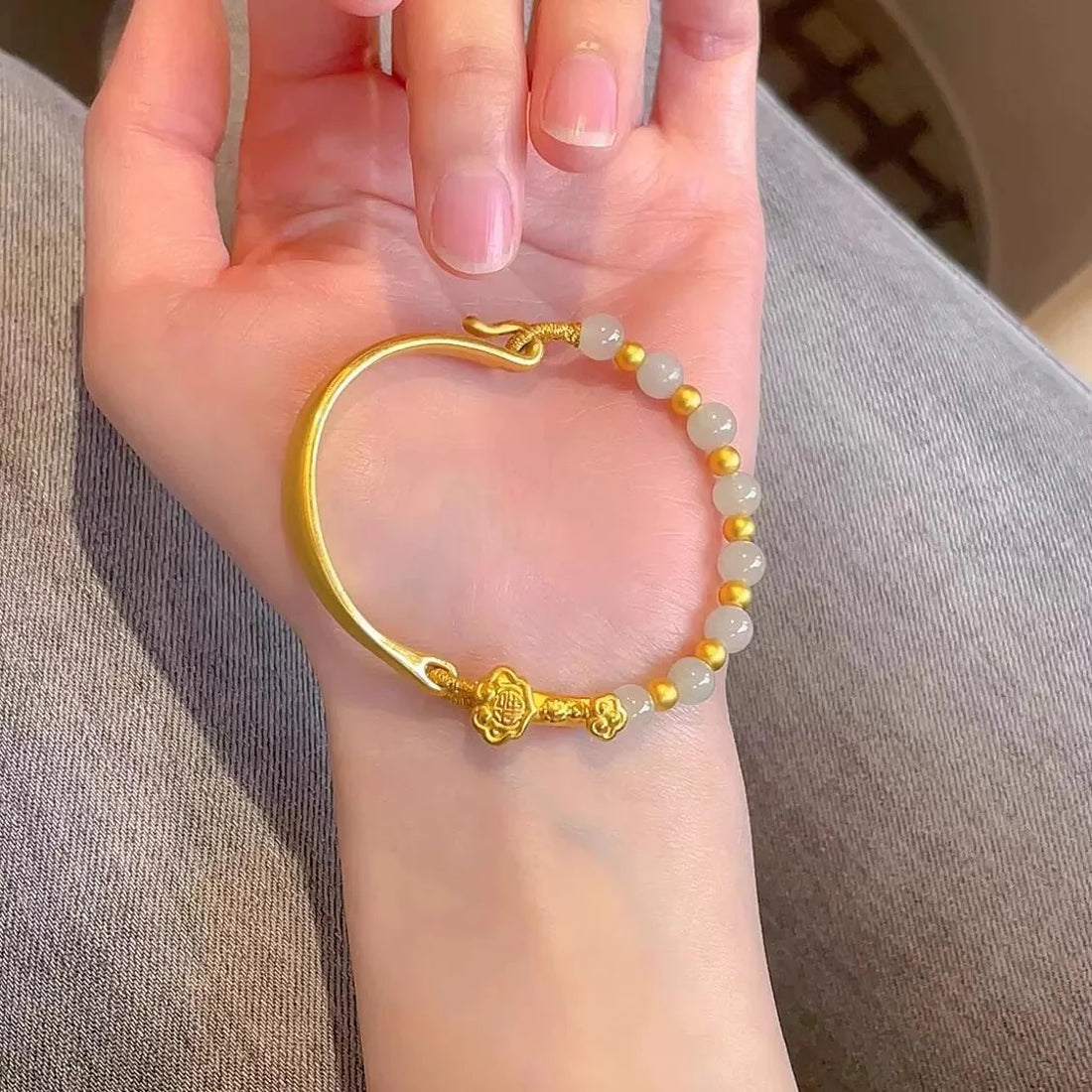 Khloey Fortune Ruyi Lock Bracelet