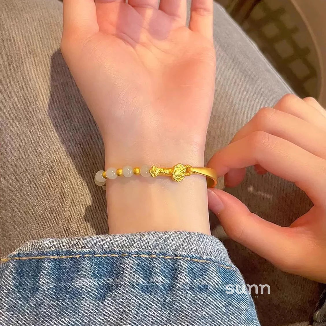 Khloey Fortune Ruyi Lock Bracelet