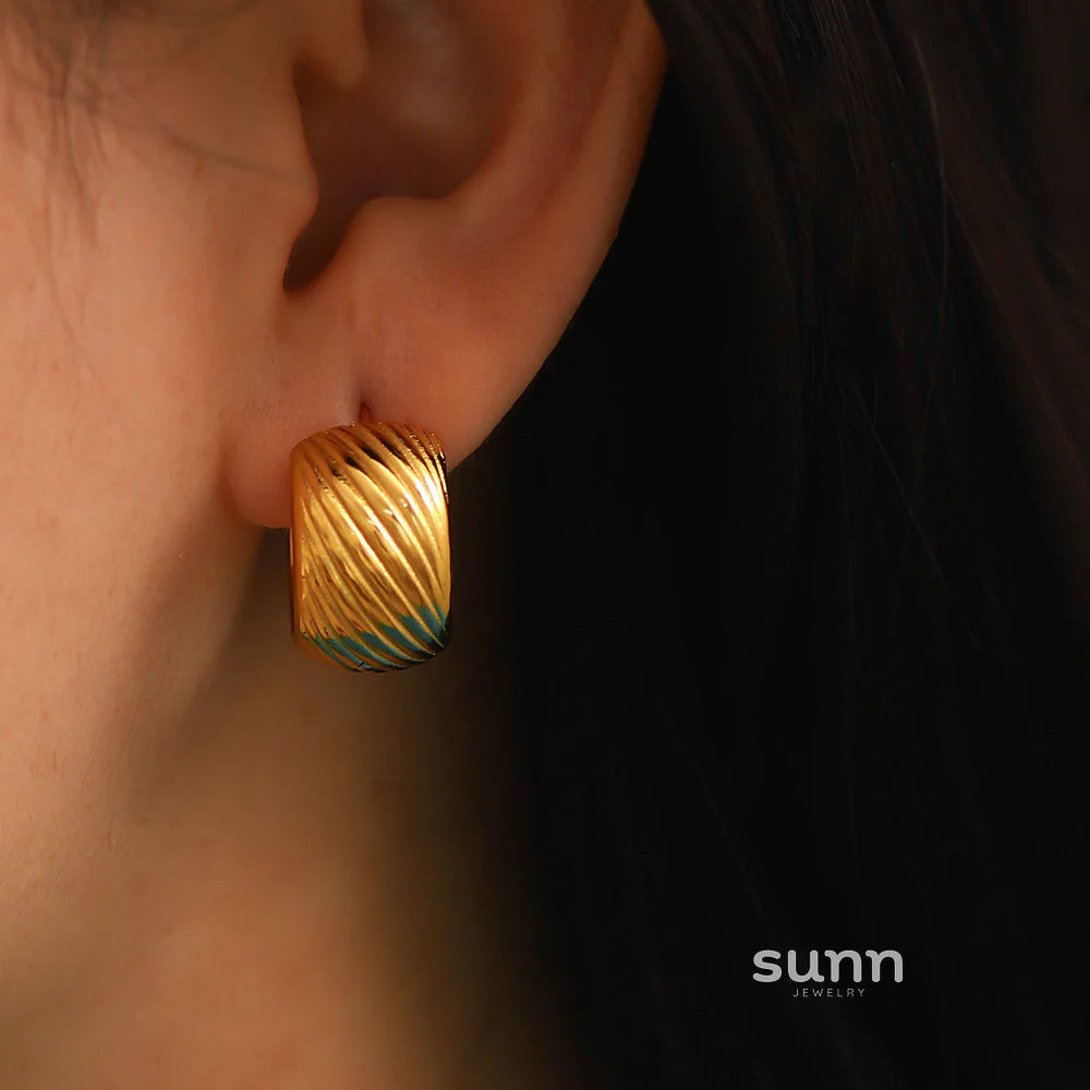 Khori Dainty Ball C-Hoop Earrings