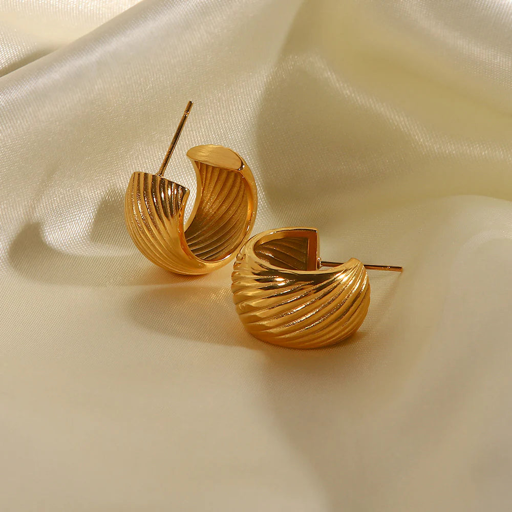 Khori Dainty Ball C-Hoop Earrings