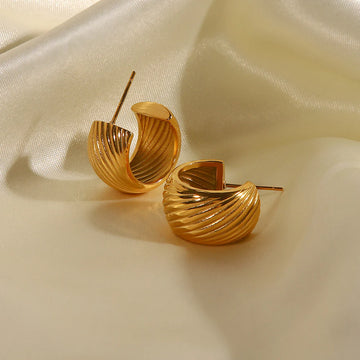 Khori Dainty Ball C-Hoop Earrings