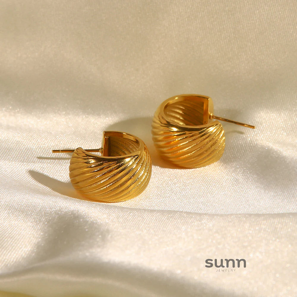 Khori Dainty Ball C-Hoop Earrings