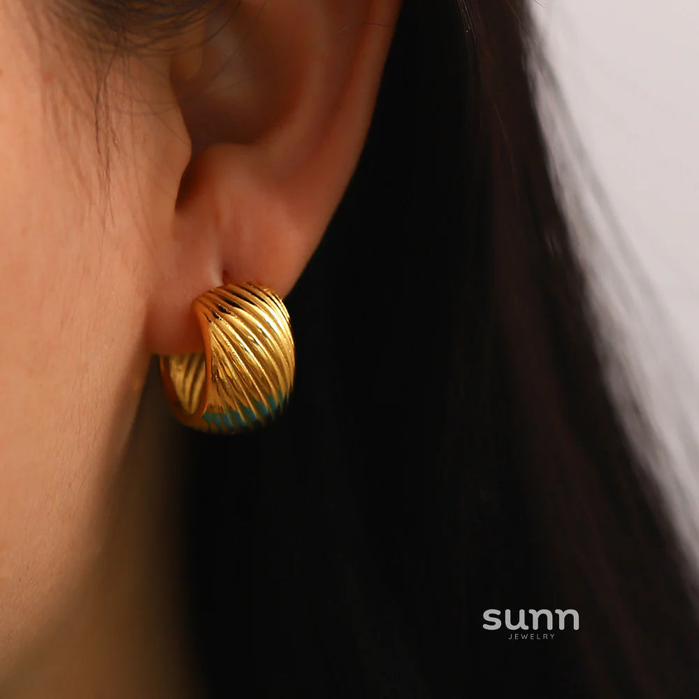 Khori Dainty Ball C-Hoop Earrings