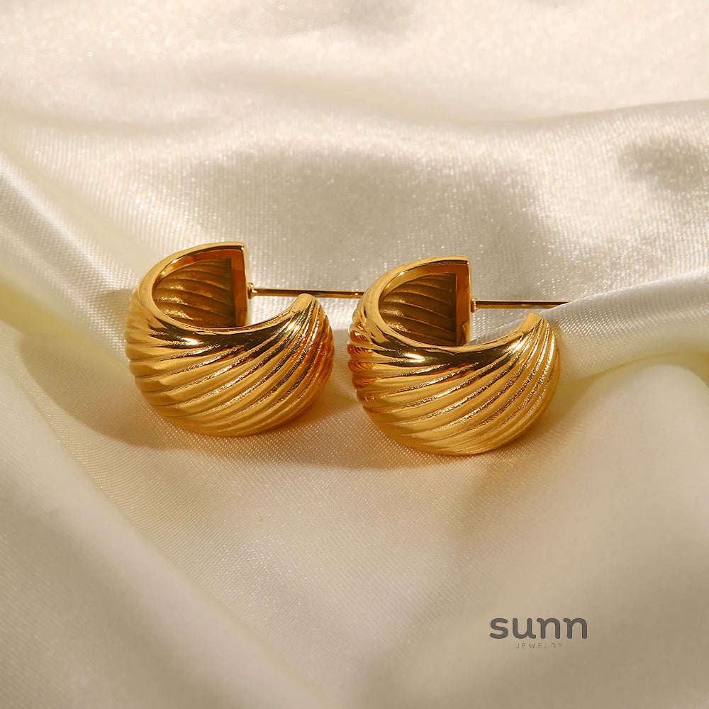 Khori Dainty Ball C-Hoop Earrings