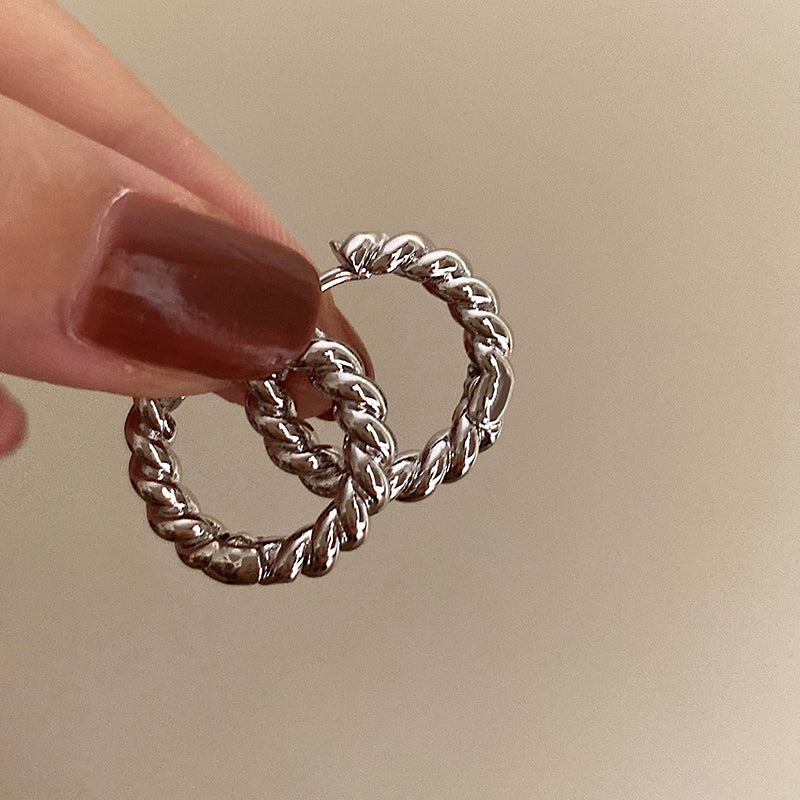 Khushi French Braided Hoops [OL2669PL]
