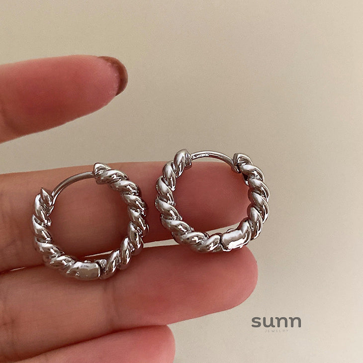 Khushi French Braided Hoops [A6315FTO]