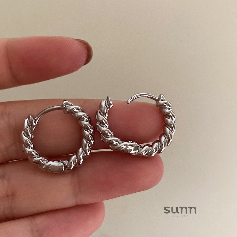 Khushi French Braided Hoops [9Q5E7TH0]