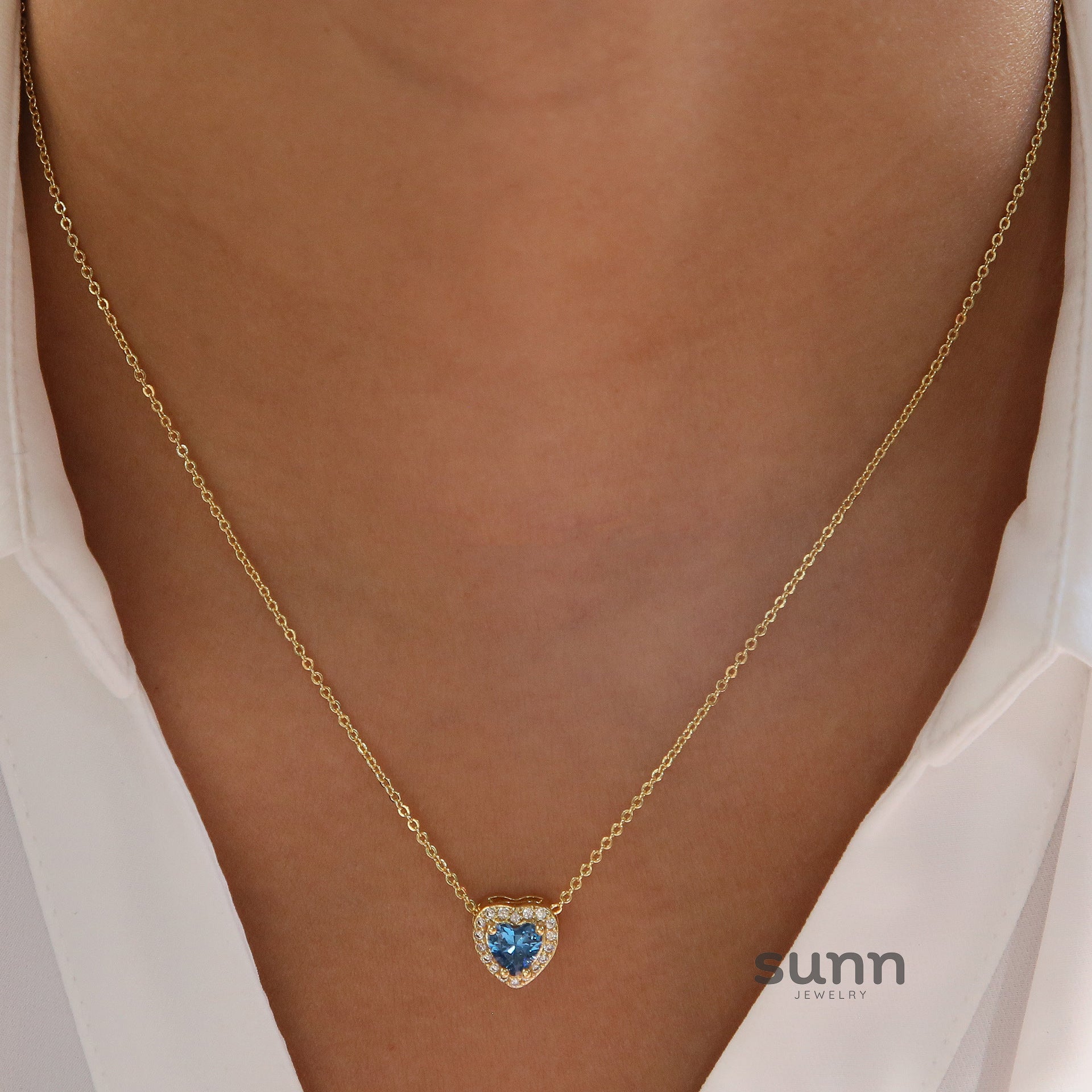 Khylie Heart Birthstone Necklace [IW9SUBSY]