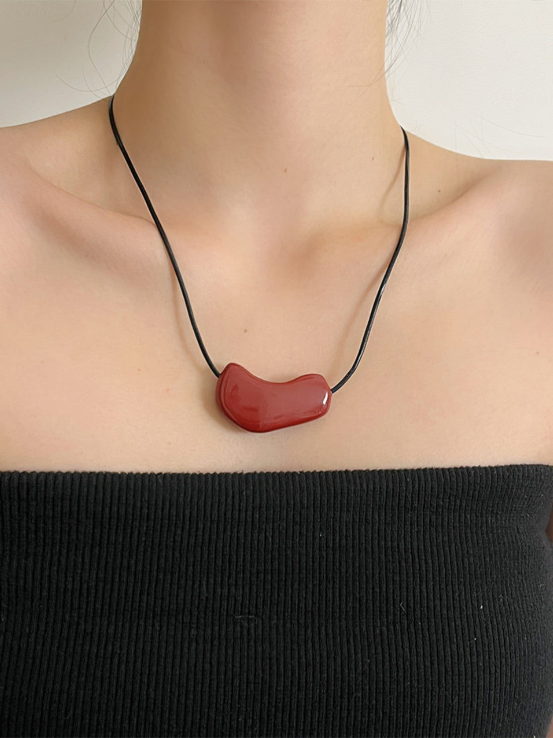 Kiara Enamel Heart Necklace [5MIYXZQF]