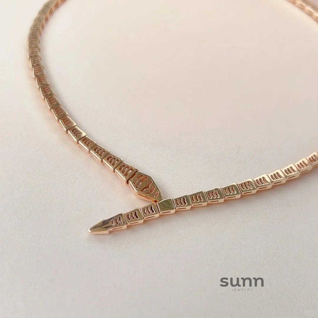 Kiera Serpent Diamond Necklace