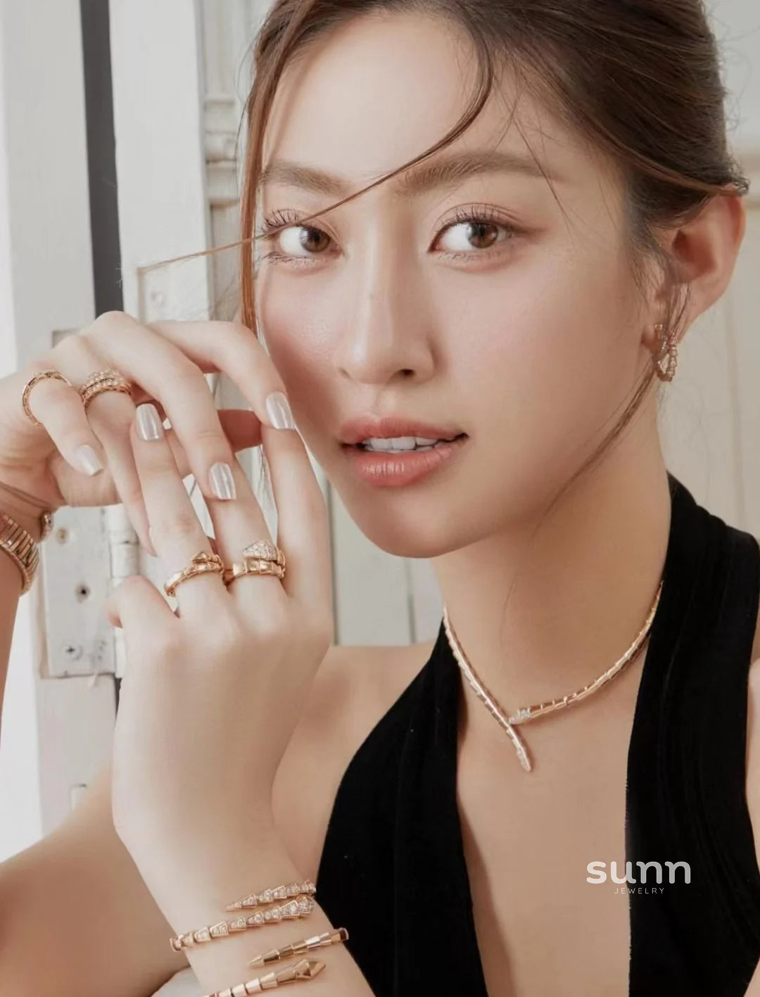 Kiera Serpent Diamond Necklace