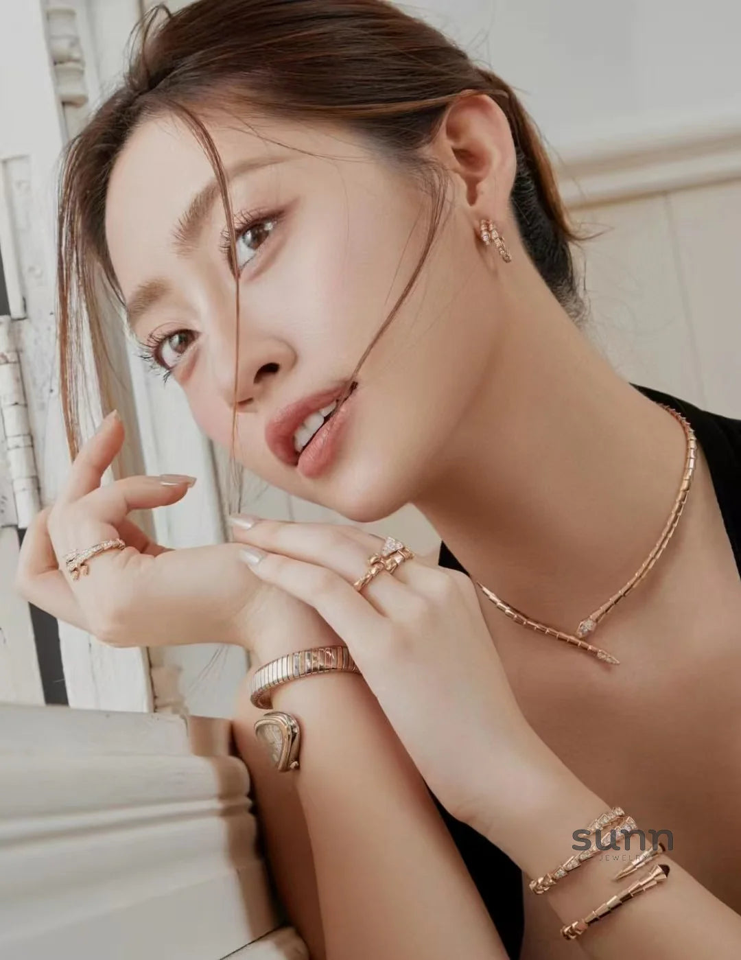 Kiera Serpent Diamond Necklace