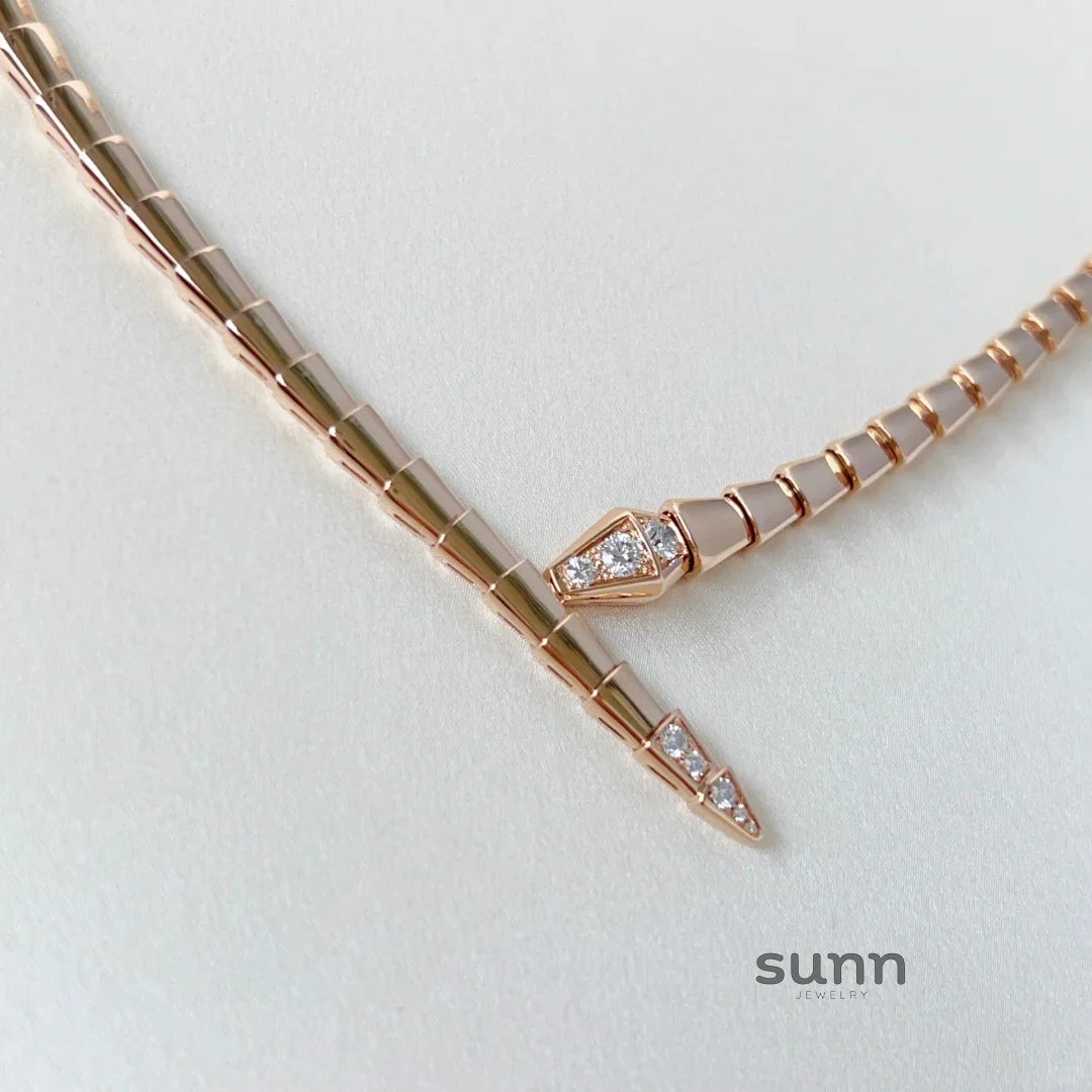 Kiera Serpent Diamond Necklace