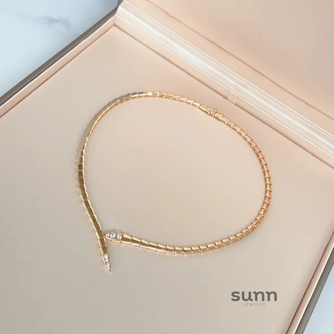 Kiera Serpent Diamond Necklace