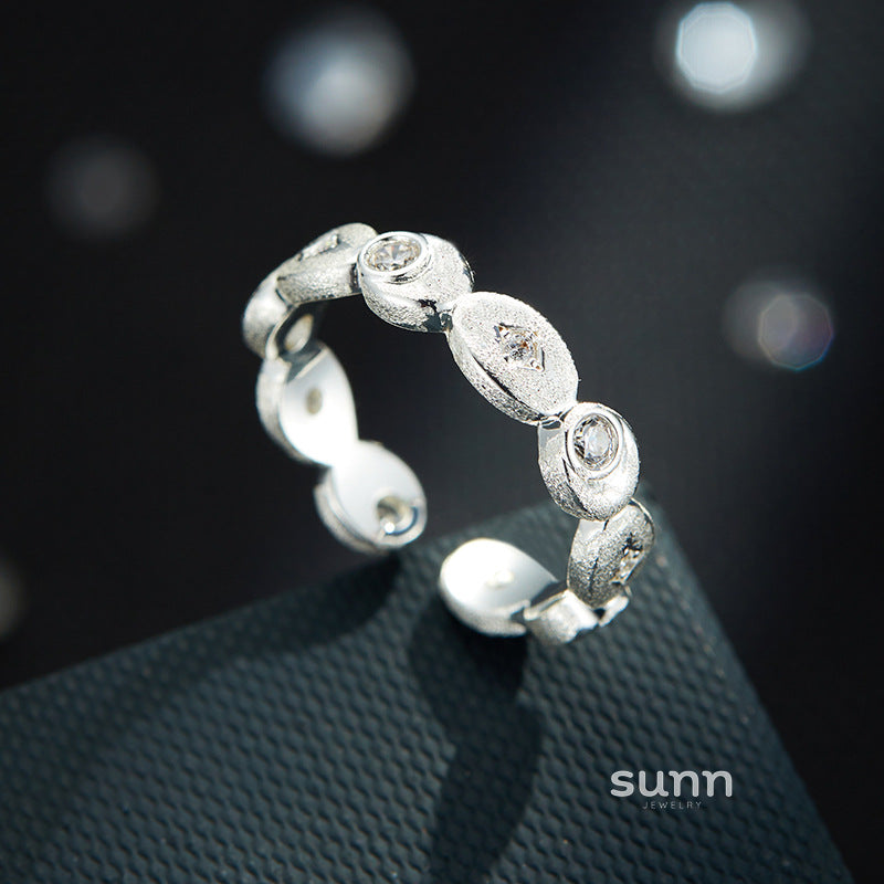 Kierstyn Zircon Chain Adjustable Ring [AD8MCDLW]