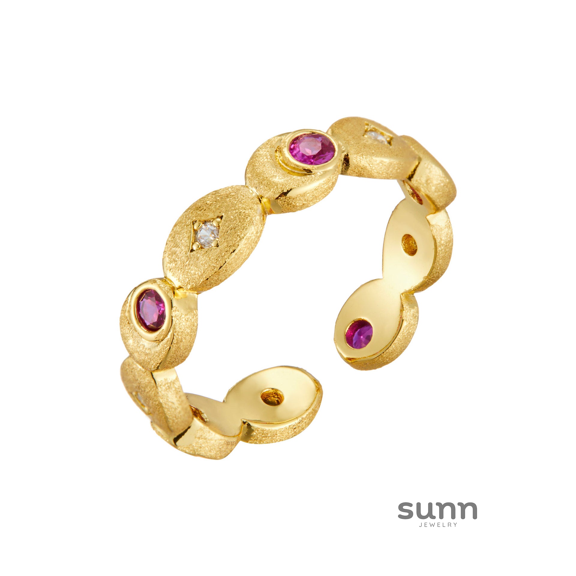 Kierstyn Zircon Chain Adjustable Ring [FH69190I]