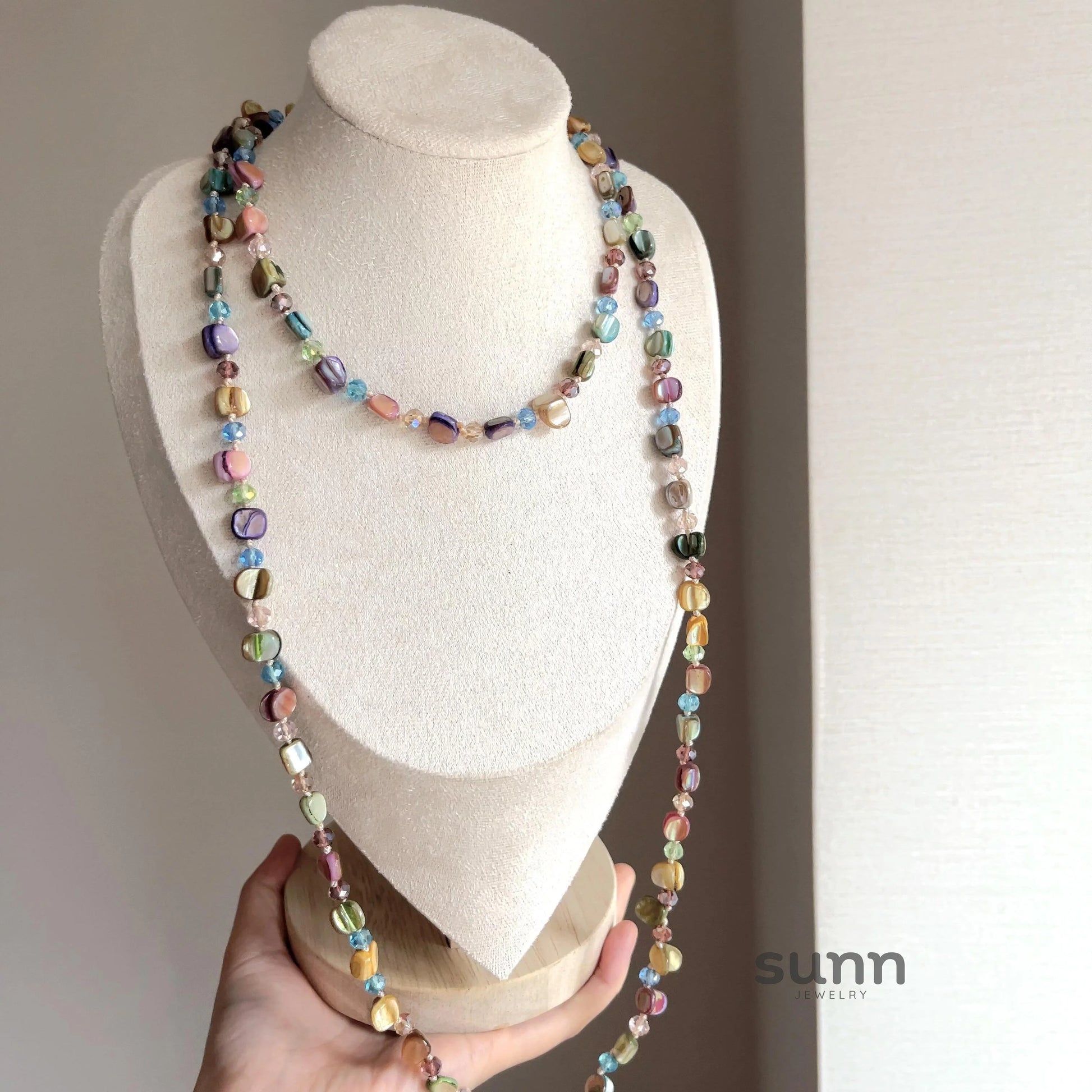 Killian Colorful Layered Shell Necklace