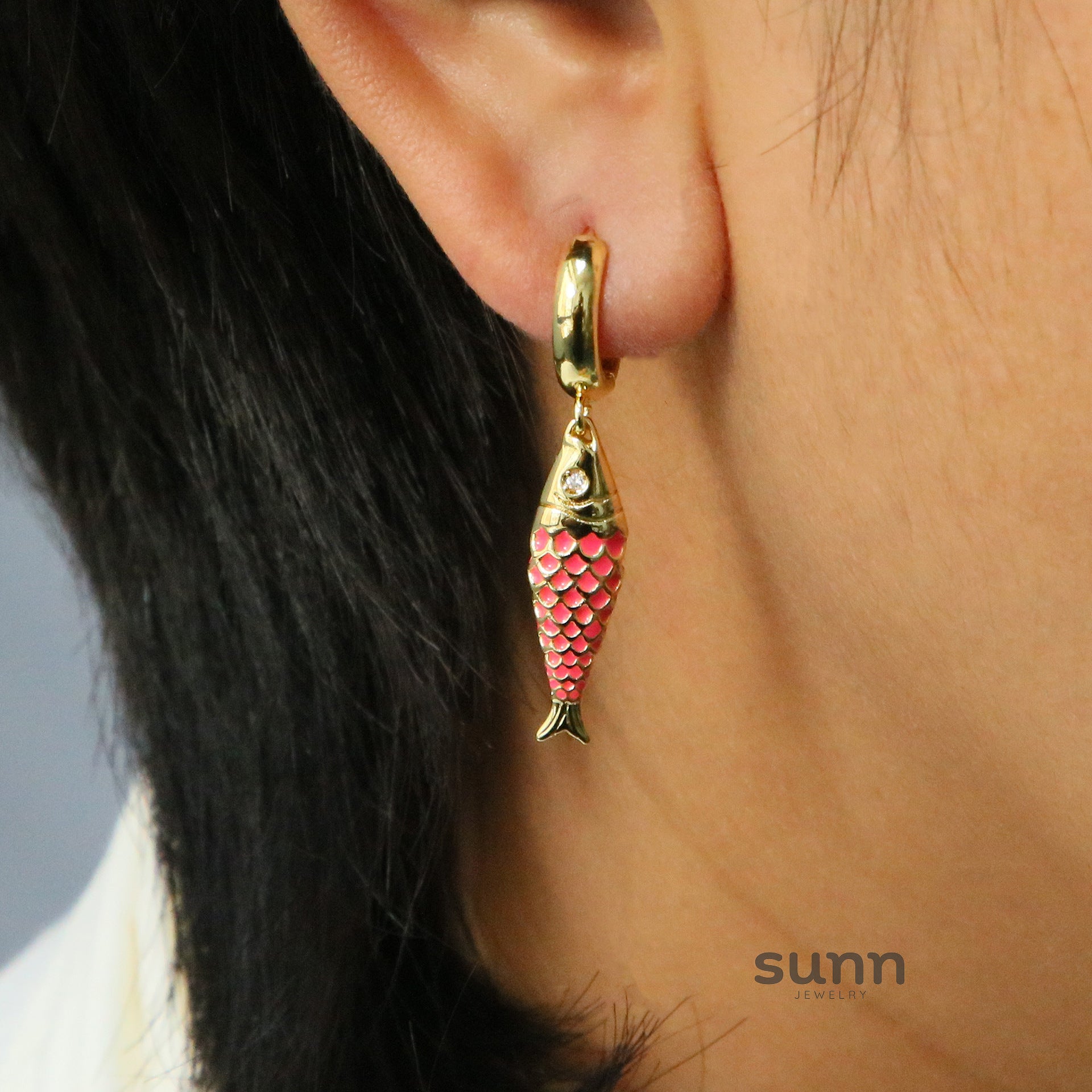 Kim Colorful Koi Earrings [4RMTFRV5]