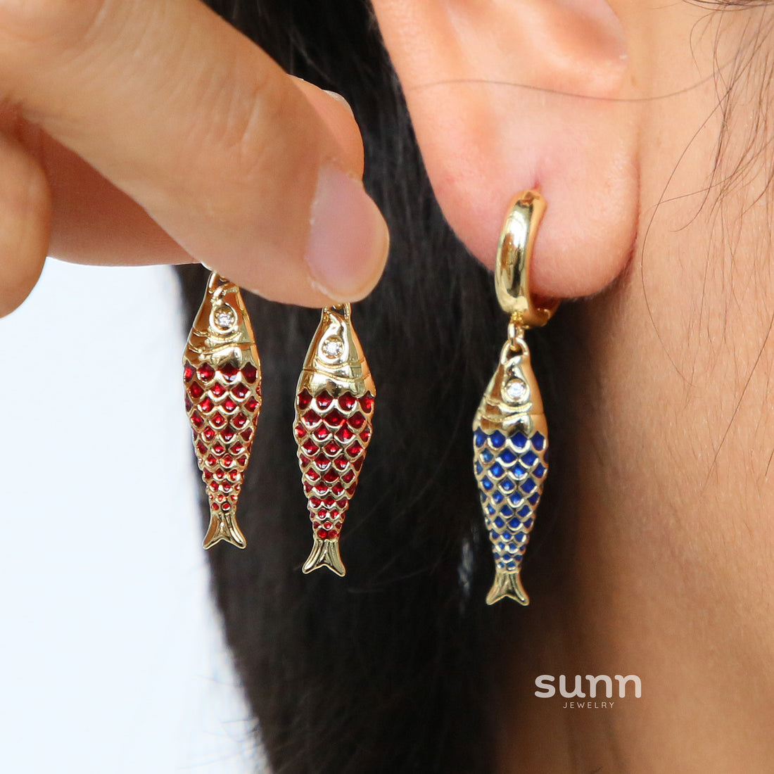 Kim Colorful Koi Earrings [T8ETWMP0]