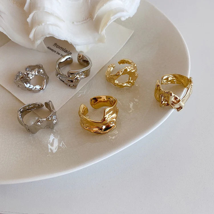 Kim Sculptural Open Ring