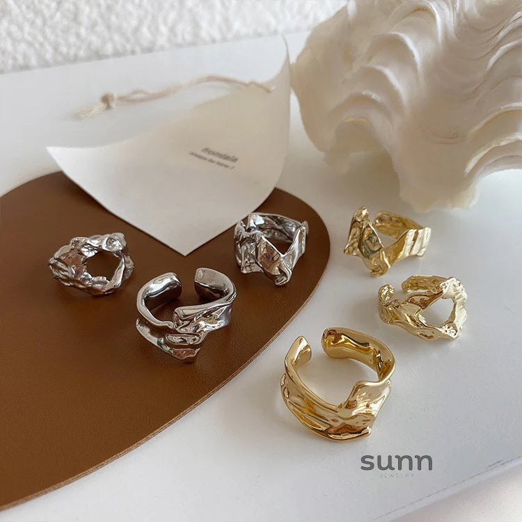 Kim Sculptural Open Ring