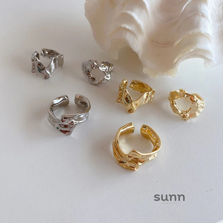 Kim Sculptural Open Ring