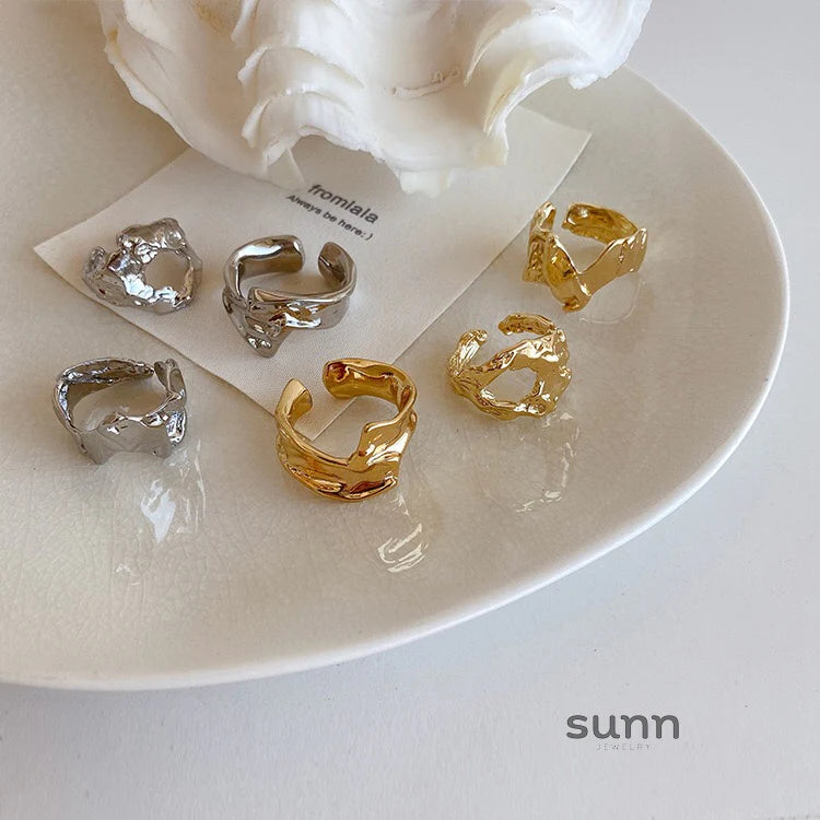 Kim Sculptural Open Ring