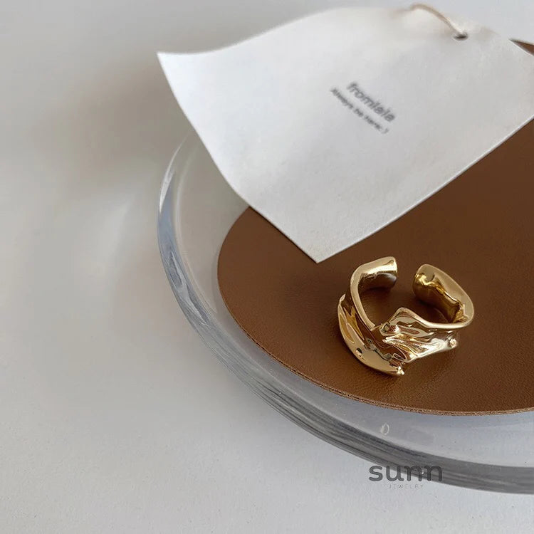 Kim Sculptural Open Ring