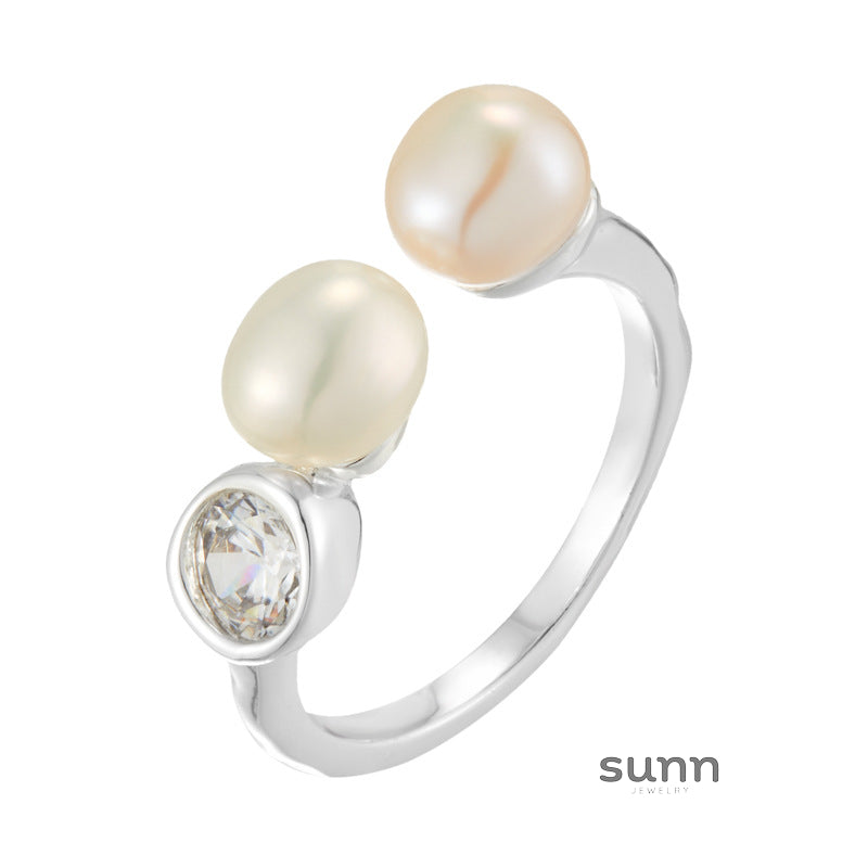 Kimbella Pearl Open Ring [B93LRUNO]