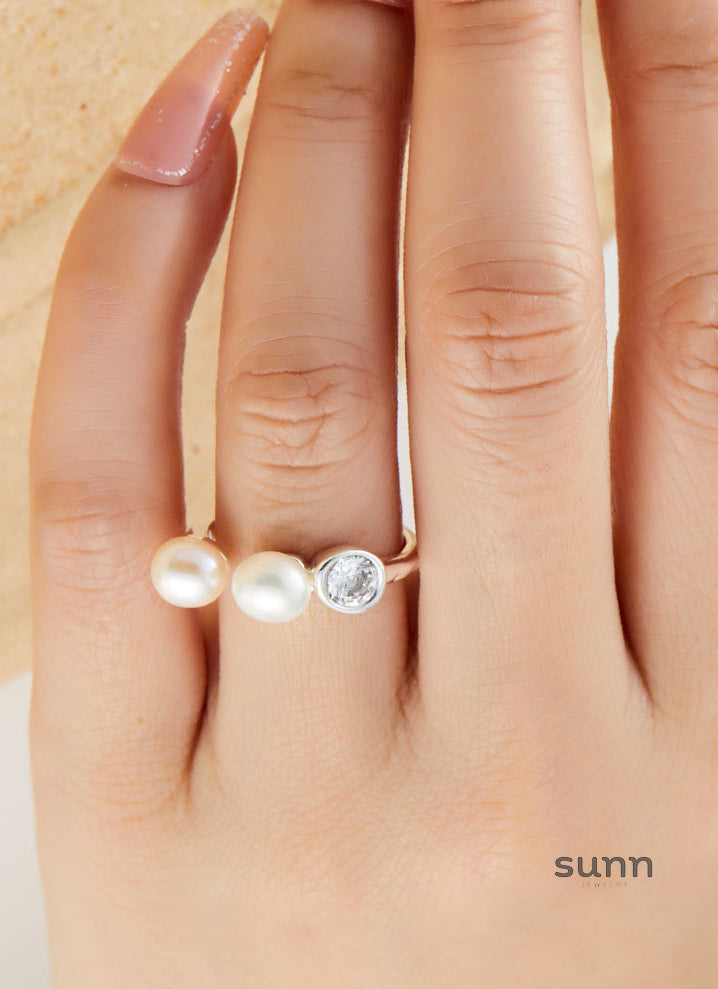 Kimbella Pearl Open Ring [FKDFMPRU]