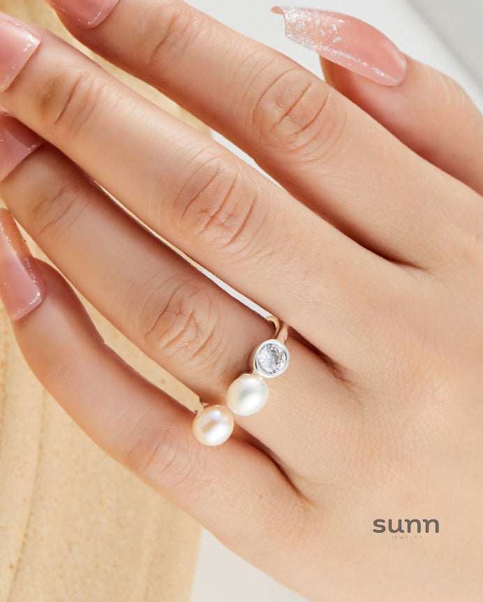 Kimbella Pearl Open Ring [N7WEYDZ6]