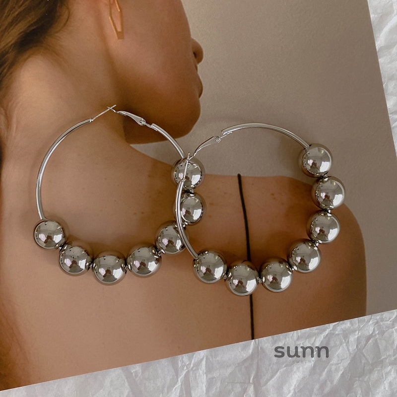 Kimber Sculptural Hoop Earrings [G7C52BTY]