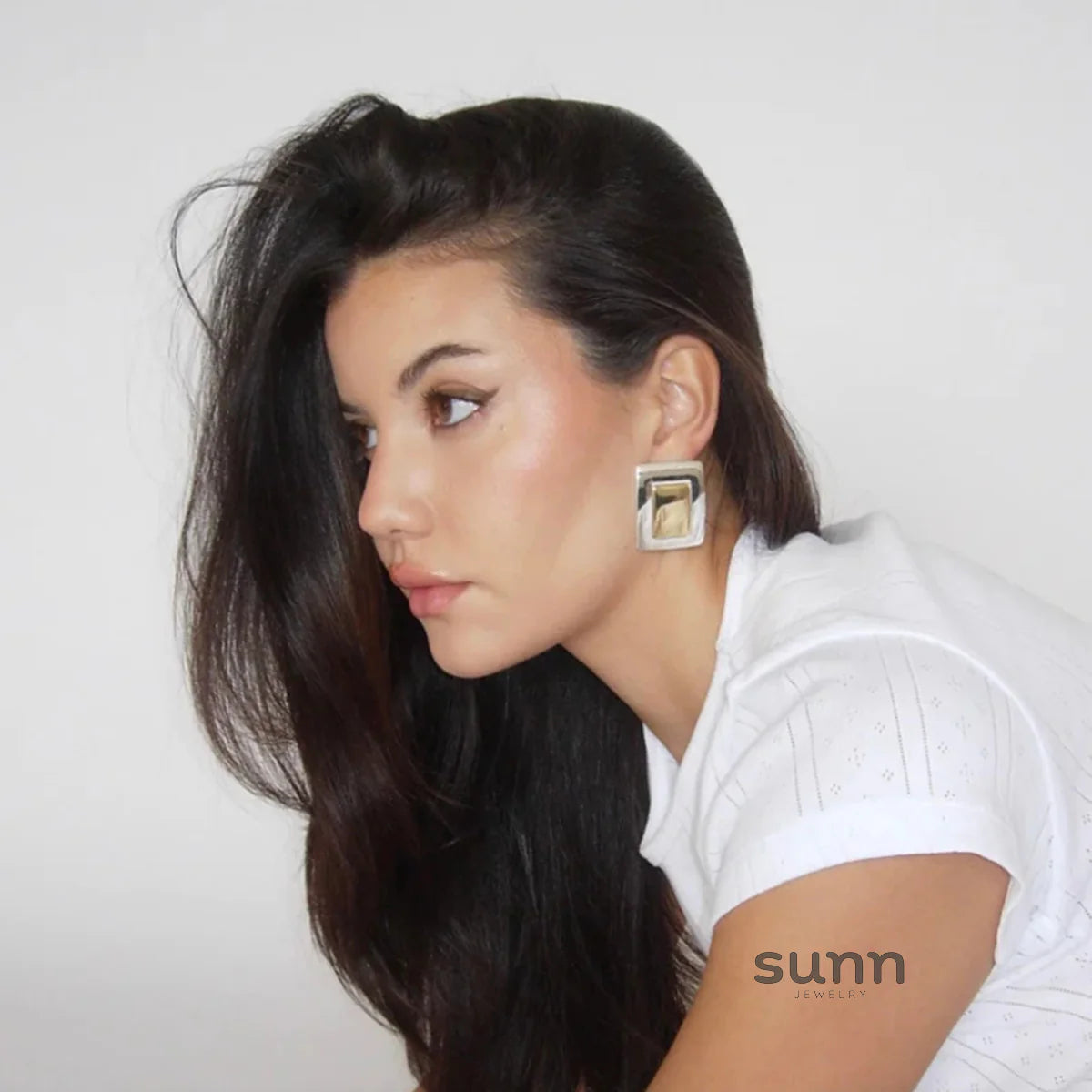 Kimberly Colorblock Geometric Earrings