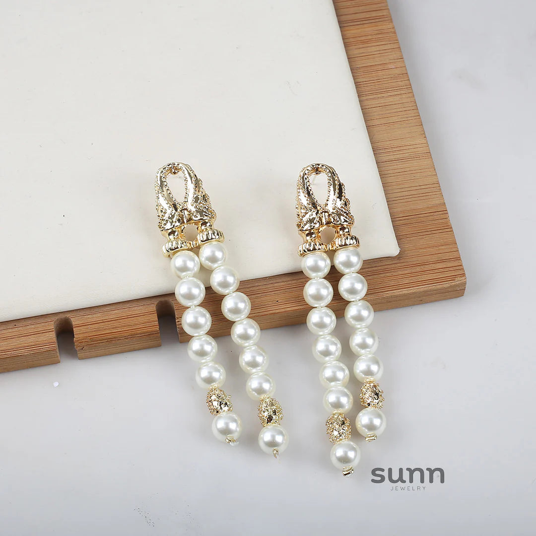 Kimberly Layered Pearl Knot Necklace
