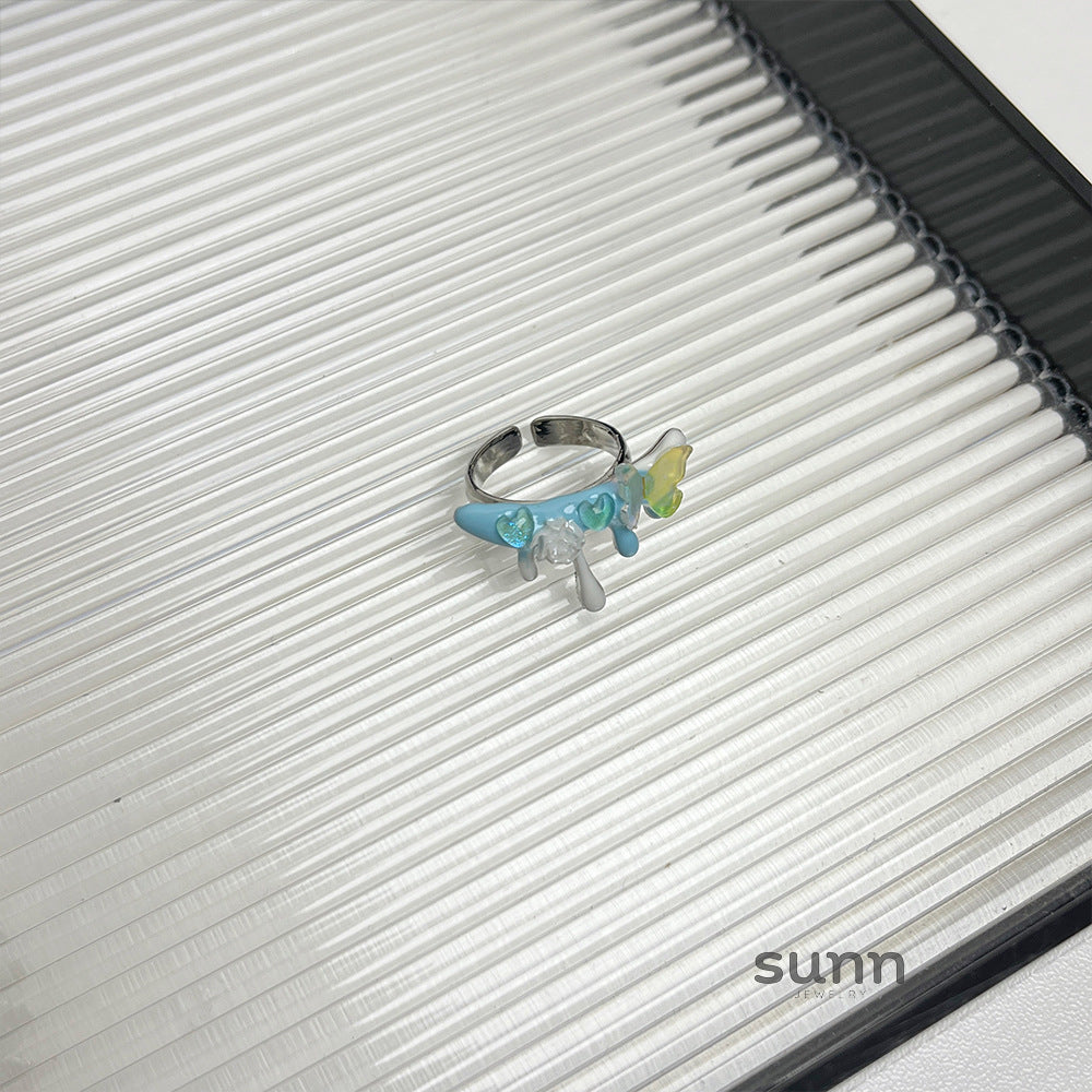 Kimberlyn Enamel Eye Ring [8U6NC3AU]